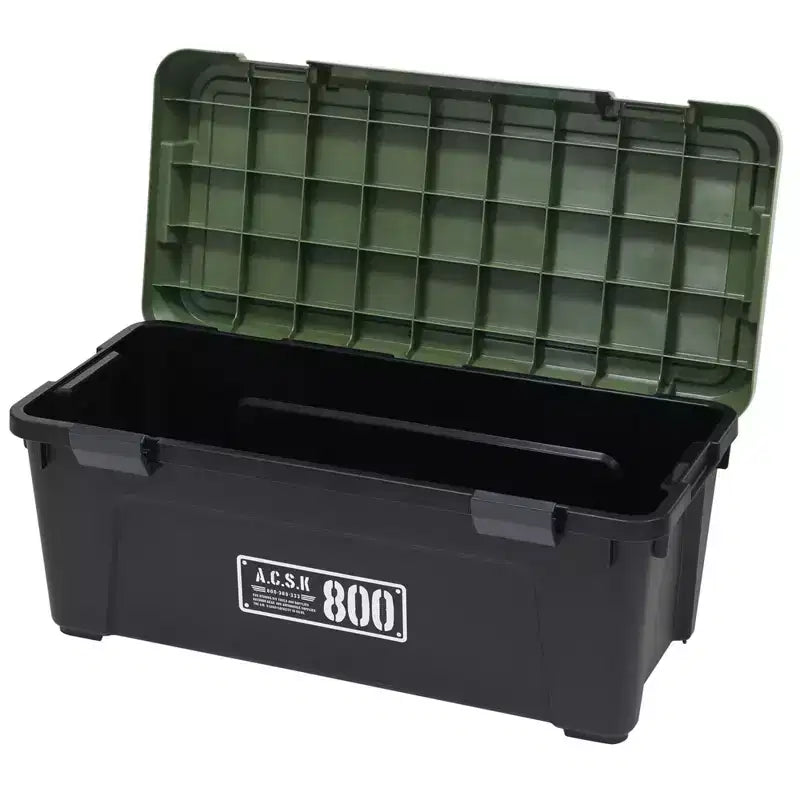 Plastic Stackable Heavy-Duty Storage Tote with Lid
