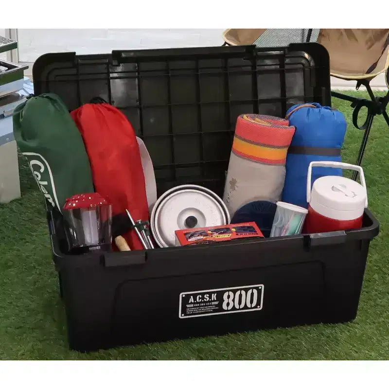 Plastic Stackable Heavy-Duty Storage Tote with Lid