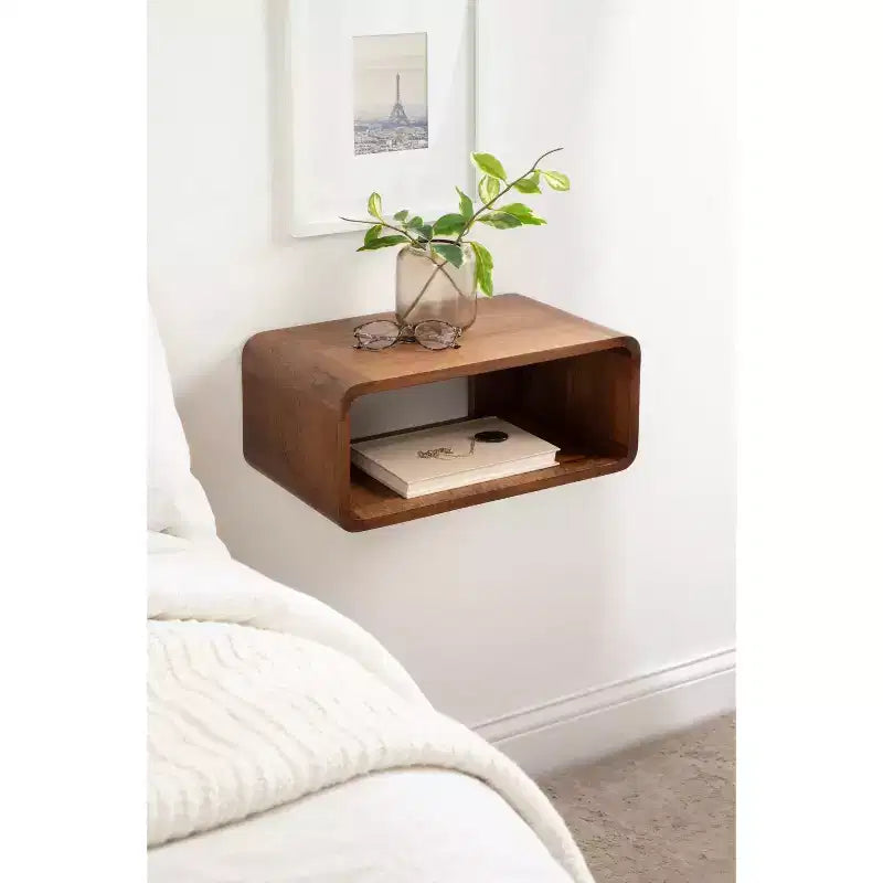 Wood Floating Wall Shelf 18"x10"x8"