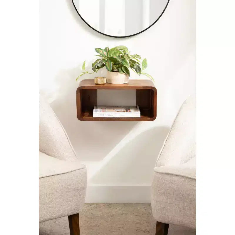 Wood Floating Wall Shelf 18"x10"x8"
