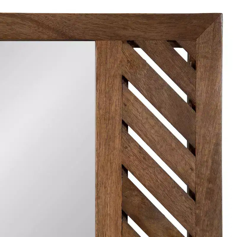 Wood Rectangle Wall Mirror 24"x36"