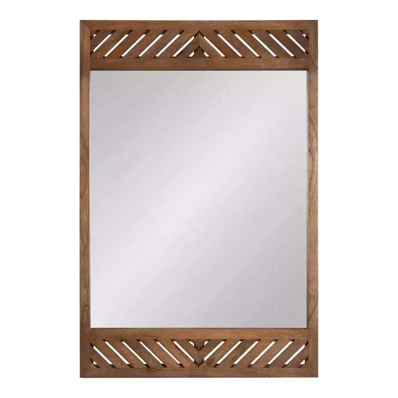 Wood Rectangle Wall Mirror 24"x36"