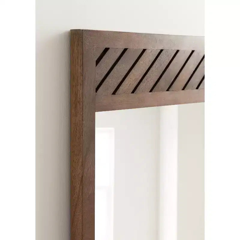 Wood Rectangle Wall Mirror 24"x36"