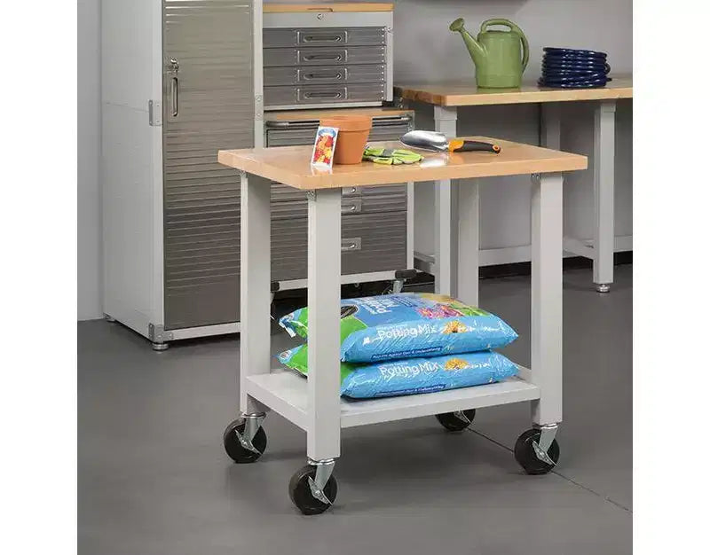 Steel Heavy-Duty Rolling Workstation 36"