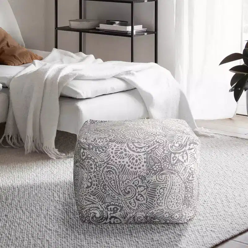 Velvet Square Pouf 24"
