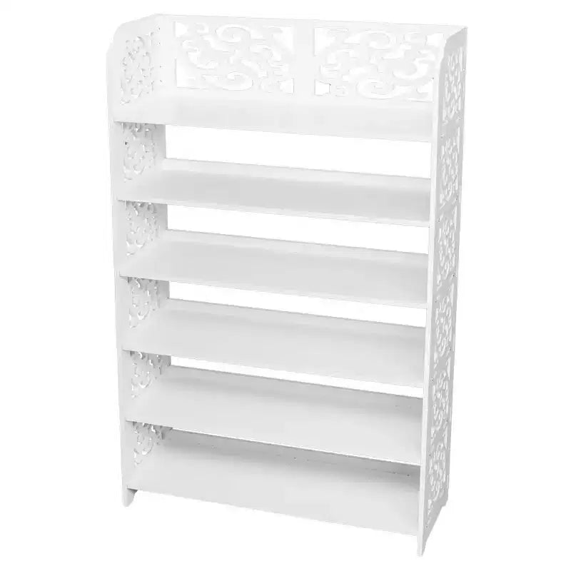 Wood-Plastic Composite 6-Tier Shoe Rack 24.21''W