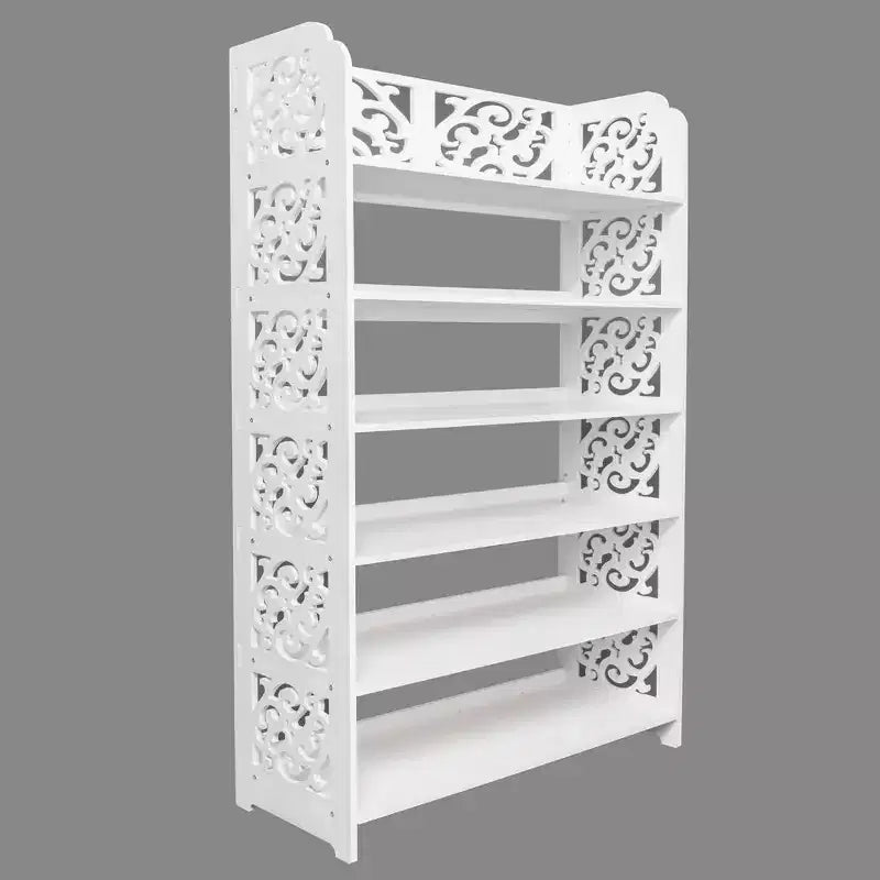 Wood-Plastic Composite 6-Tier Shoe Rack 24.21''W