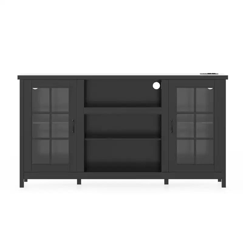 Wood TV Stand & Media Console 65"