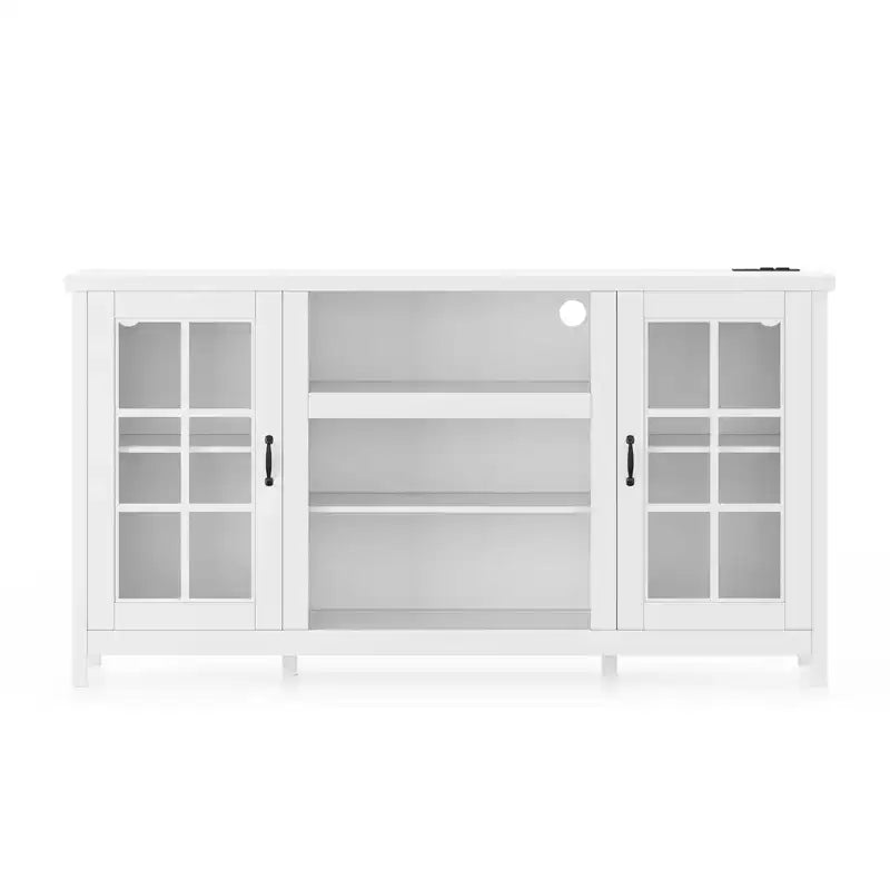 Wood TV Stand & Media Console 65"