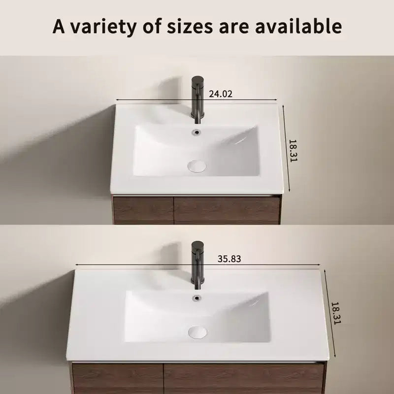 Ceramic Bathroom Vanity Sink 24''