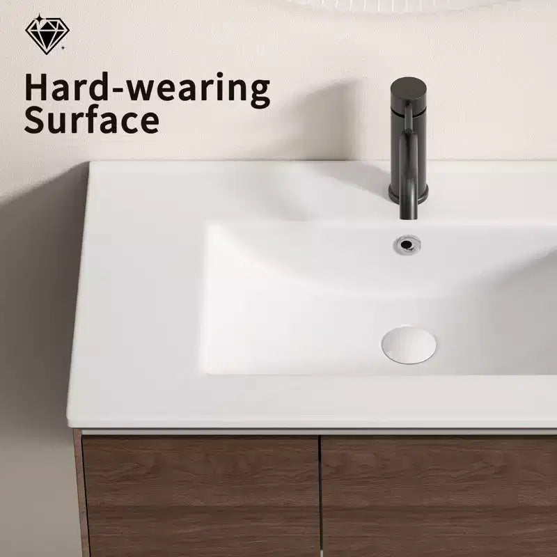 Ceramic Bathroom Vanity Sink 24''