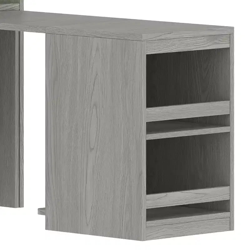 MDF Wardrobe with Fold-Down Desk 43.7''W x 68.9''H