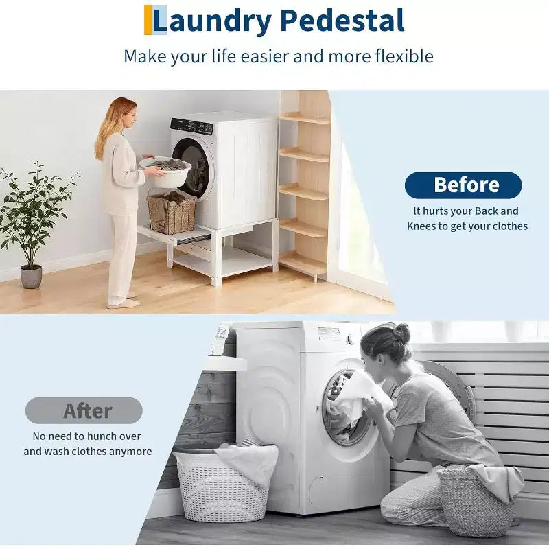 Carbon Steel Laundry Pedestal 29''W × 29''D × 20''H
