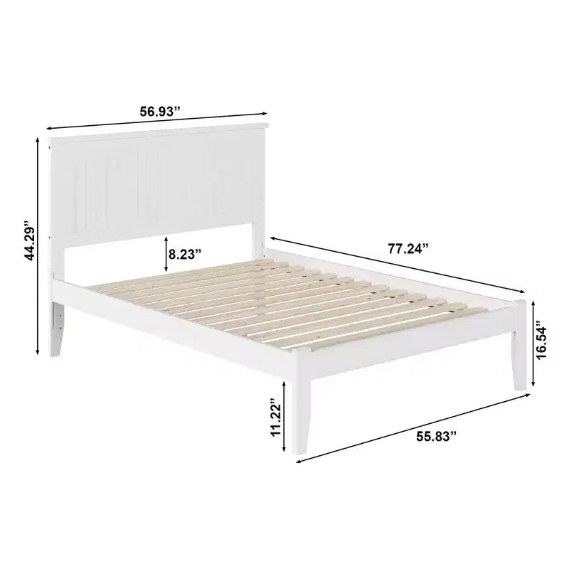 Solid Wood Freestanding Platform Bed Frame