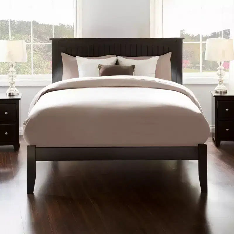 Solid Wood Freestanding Platform Bed Frame