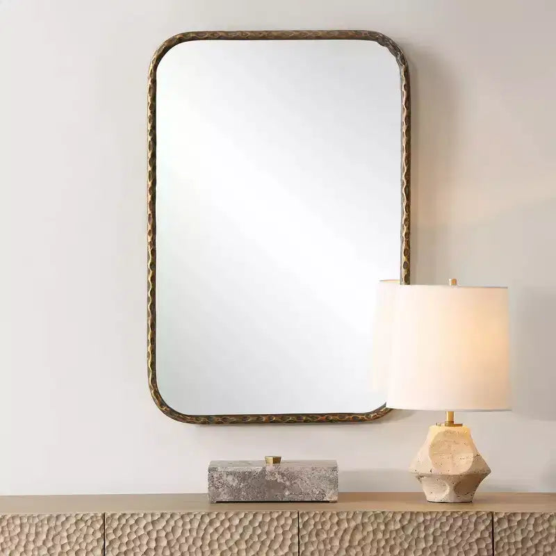 Iron Rectangle Vanity Wall Mirror 20"x30"