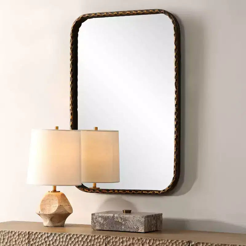 Iron Rectangle Vanity Wall Mirror 20"x30"