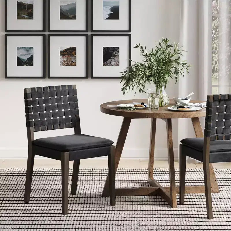 Faux Leather Upholstered Dining Chair