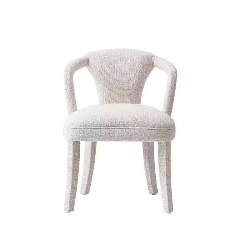 Tweed Upholstered Dining Armchair