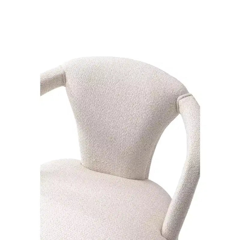 Tweed Upholstered Dining Armchair