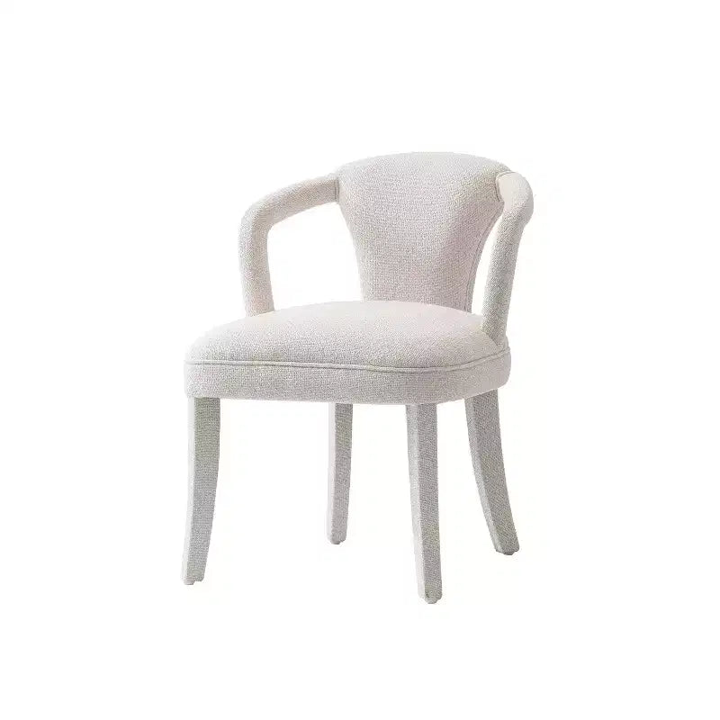 Tweed Upholstered Dining Armchair