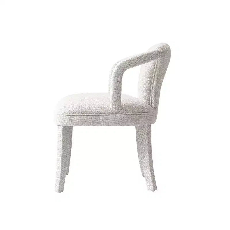 Tweed Upholstered Dining Armchair