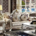 Fabric Upholstered Sofa Antique Pearl