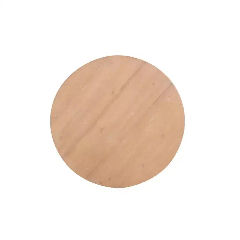 Wood Round Side Table