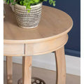 Wood Round Side Table