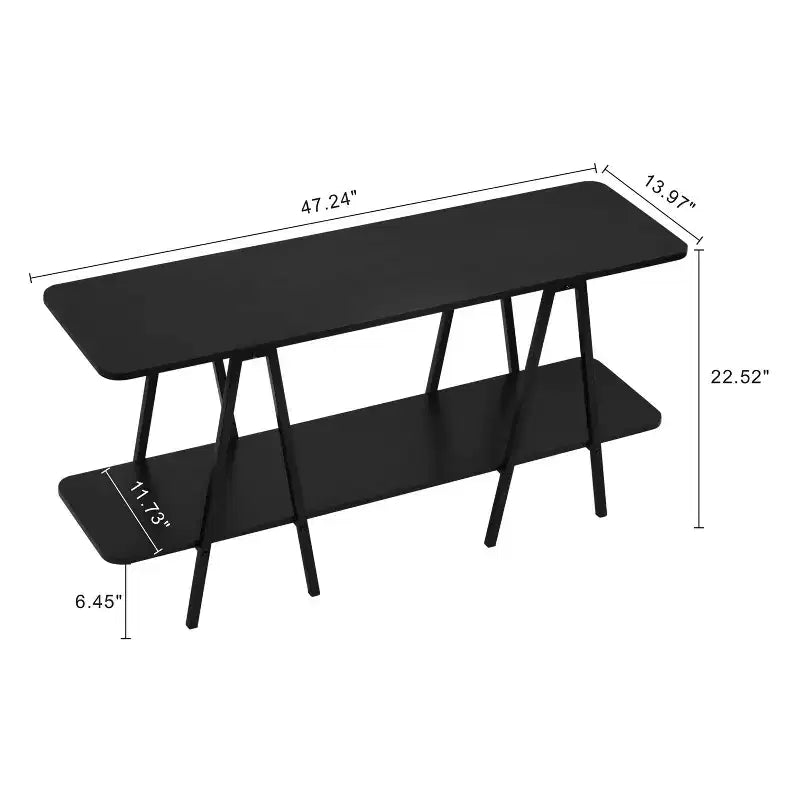 Metal & MDF Console Table 47.24"