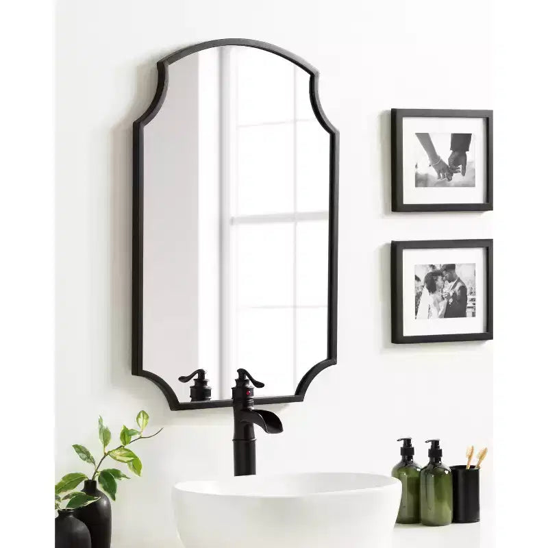 Metal Framed Wall Mirror 20"x30"