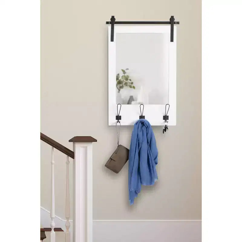 Metal Framed Functional Wall Mirror 18"x28"