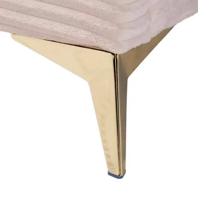 Velvet Upholstered Queen Panel Bed
