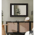 24x32 Natesa Carved Wood Mirror