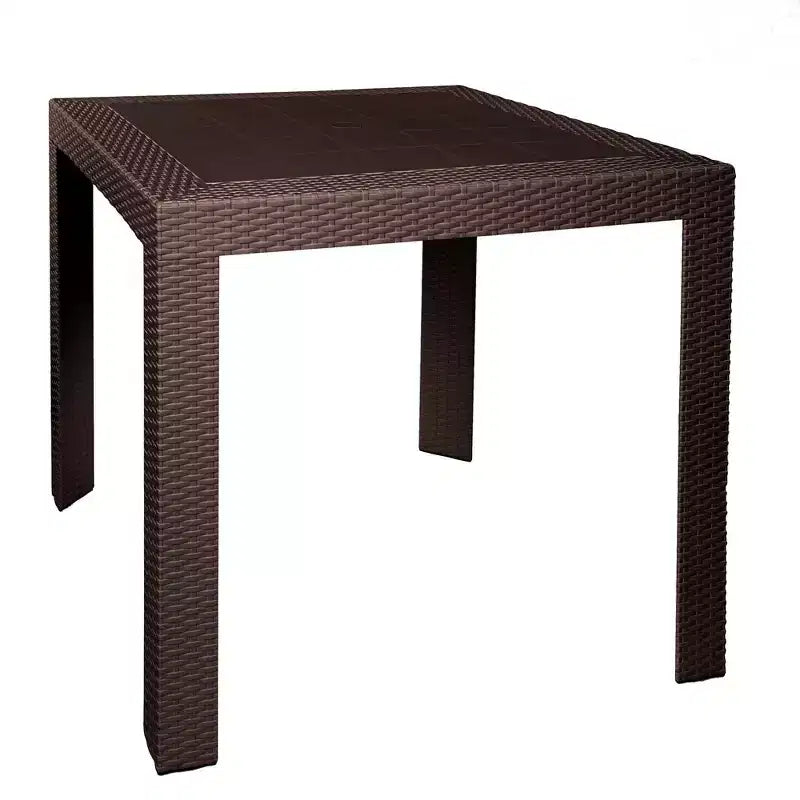 Woven Resin Square Outdoor Dining Table 31"