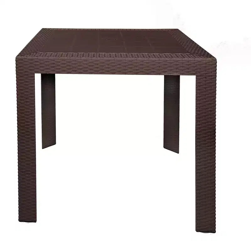 Woven Resin Square Outdoor Dining Table 31"