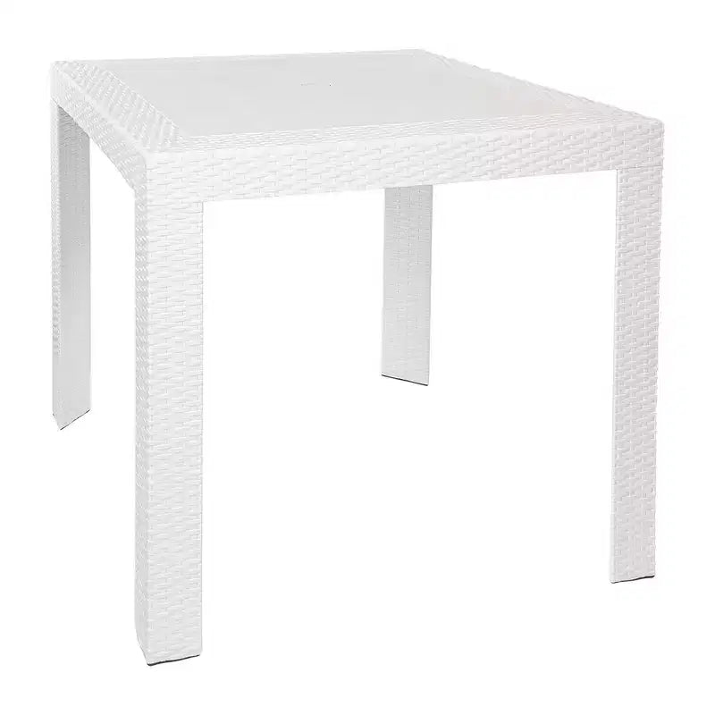Woven Resin Square Outdoor Dining Table 31"