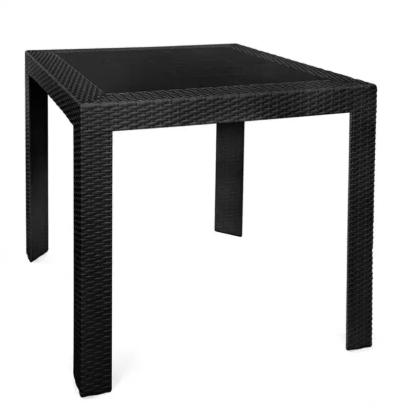 Woven Resin Square Outdoor Dining Table 31"