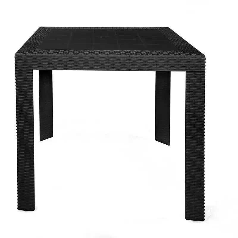 Woven Resin Square Outdoor Dining Table 31"