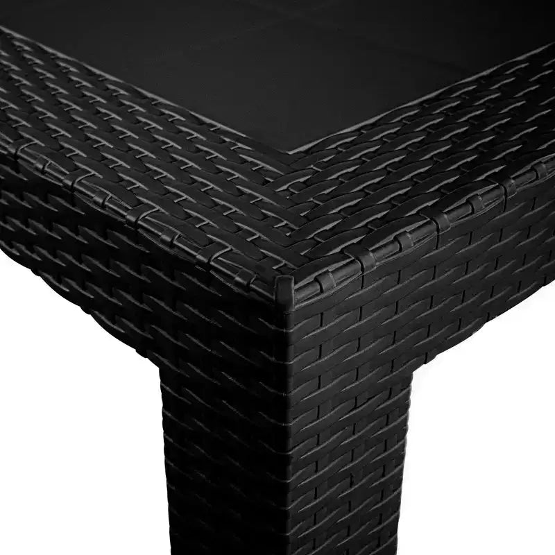 Woven Resin Square Outdoor Dining Table 31"