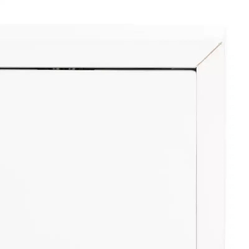Wood 2-Door Media Stand with Brass Accents