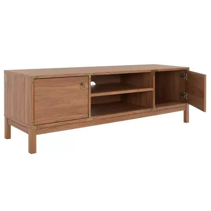 Wood & Metal 2-Door Media Stand