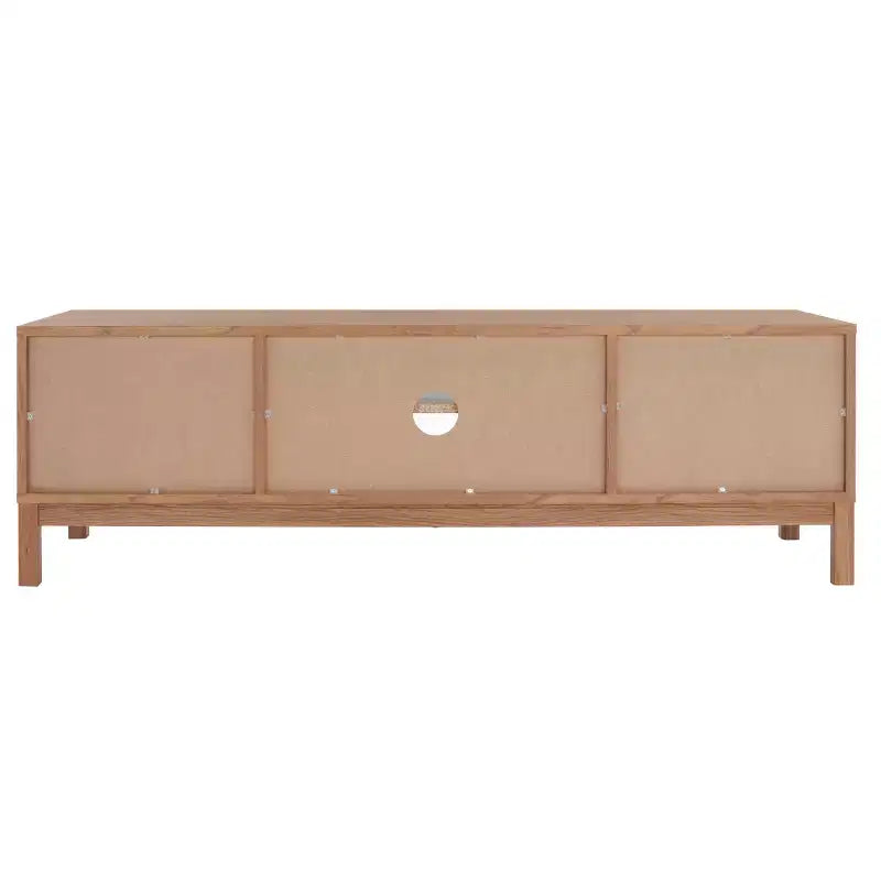 Wood & Metal 2-Door Media Stand