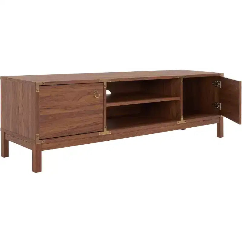 Wood & Metal 2-Door Media Stand