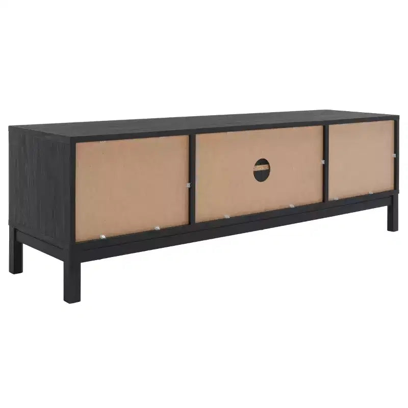 Wood & Metal 2-Door Media Stand