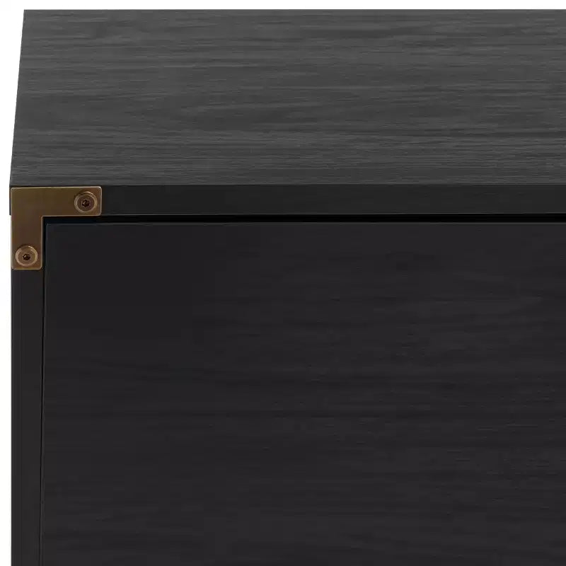 Wood & Metal 2-Door Media Stand