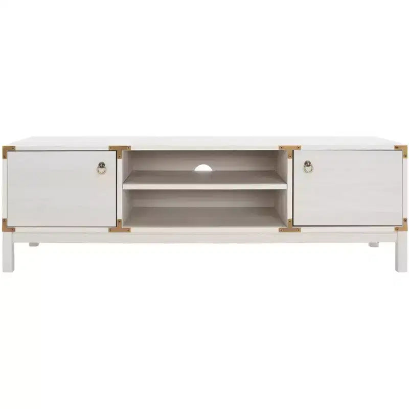 Wood & Metal 2-Door Media Stand