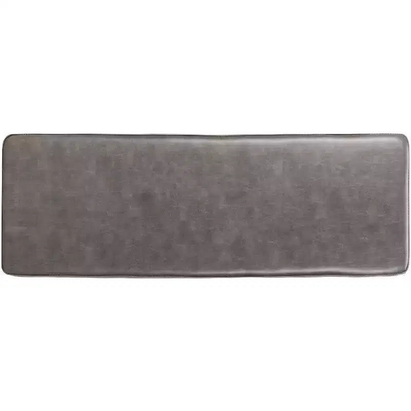 Faux Leather & Metal Bench