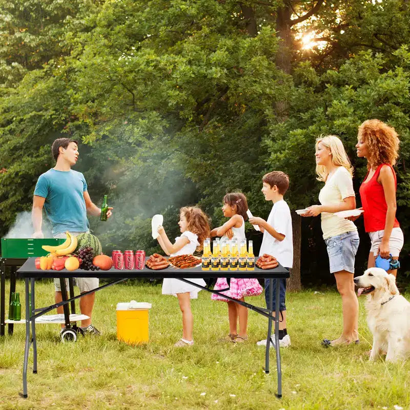 HDPE & Steel Folding Table 5 Foot