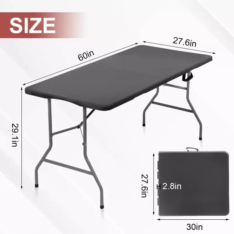 HDPE & Steel Folding Table 5 Foot